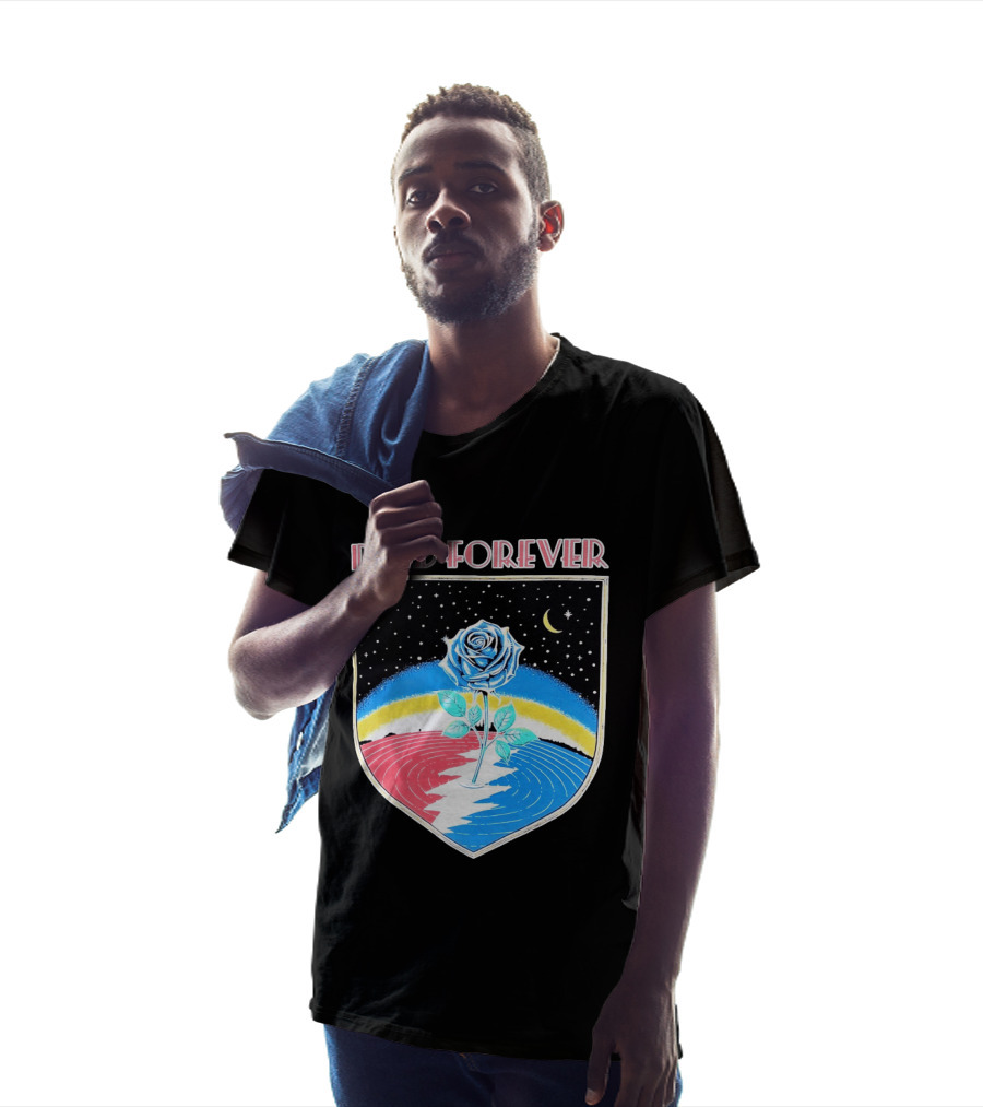 Grateful Dead Forever Rose Skull Rainbow Night Sky Moon Dead60 T-Shirt