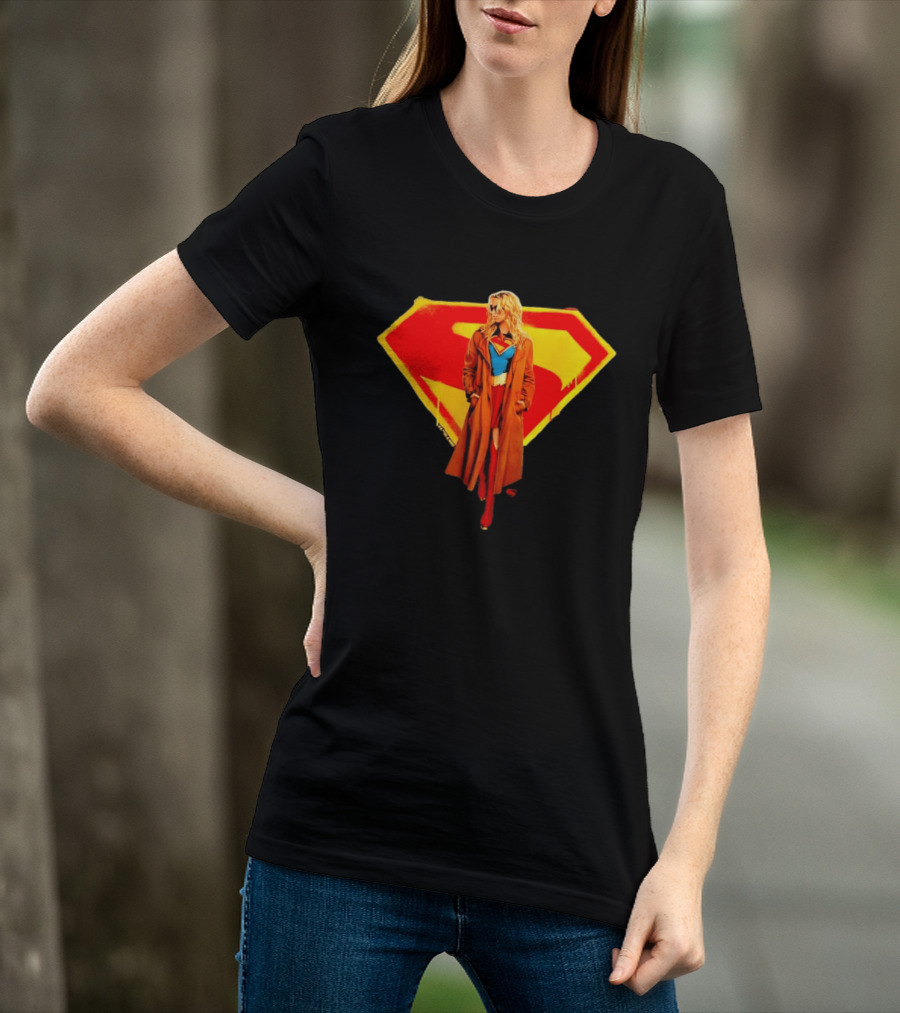 Supergirl 2026 Movie Iconic Superhero Emblem Heroine Coat T-Shirt