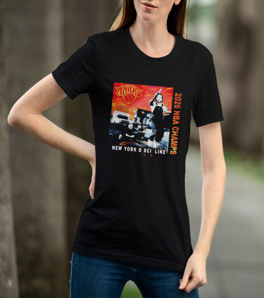 New York Knicks 2026 NBA Champs New York Discipline Rap Album T-Shirt