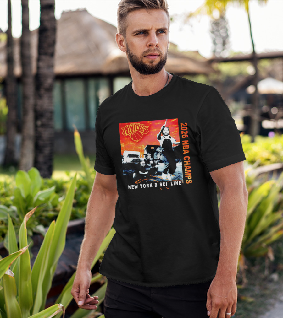 New York Knicks 2026 NBA Champs New York Discipline Rap Album T-Shirt