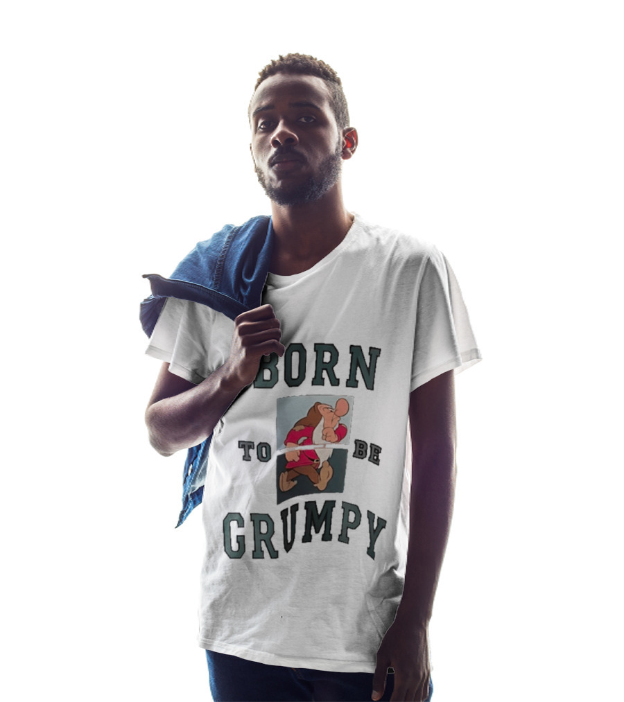 Born To Be Grumpy Dwarf Character With Red Outfit T-Shirt