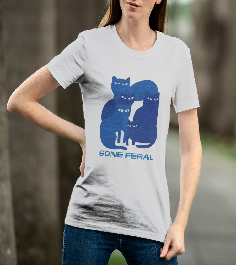 Gone Feral Cats Group T-Shirt