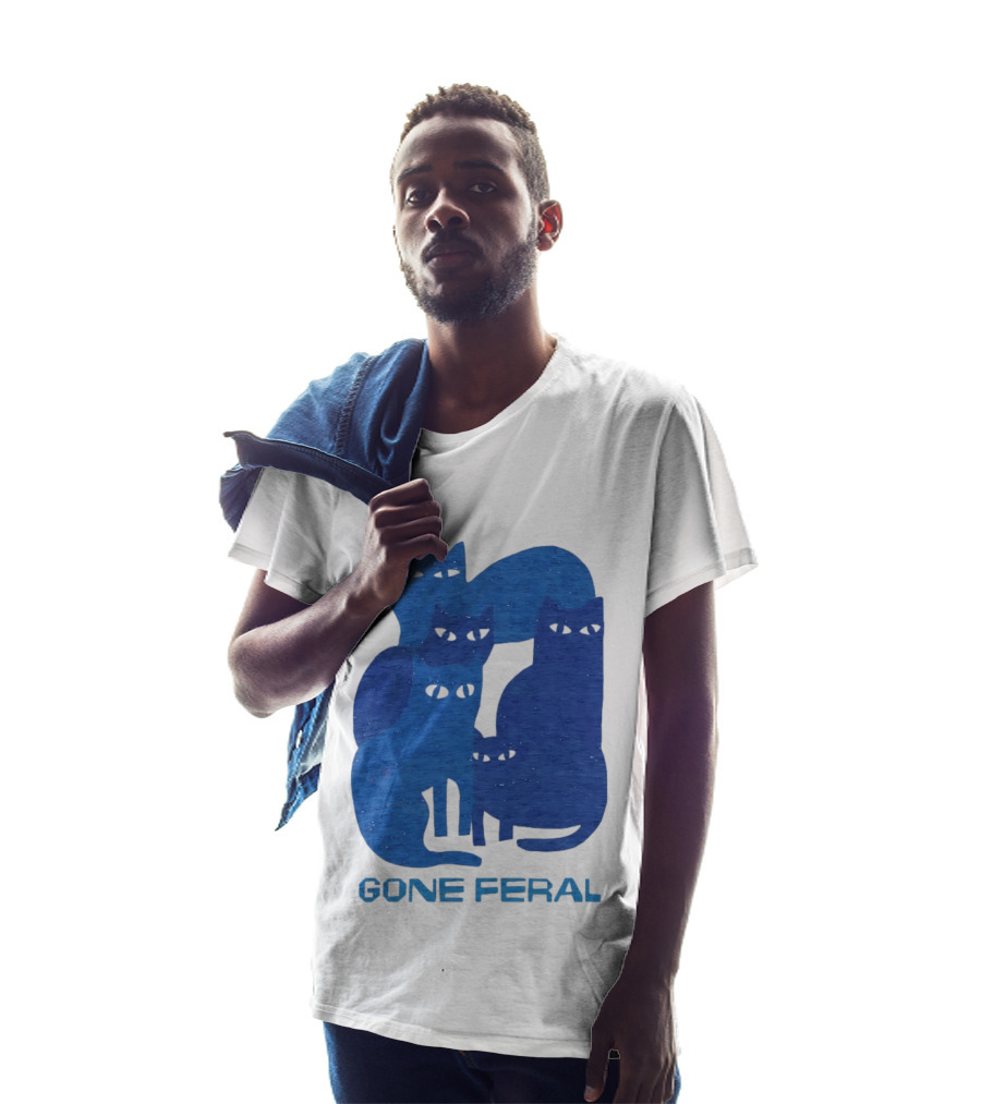 Gone Feral Cats Group T-Shirt