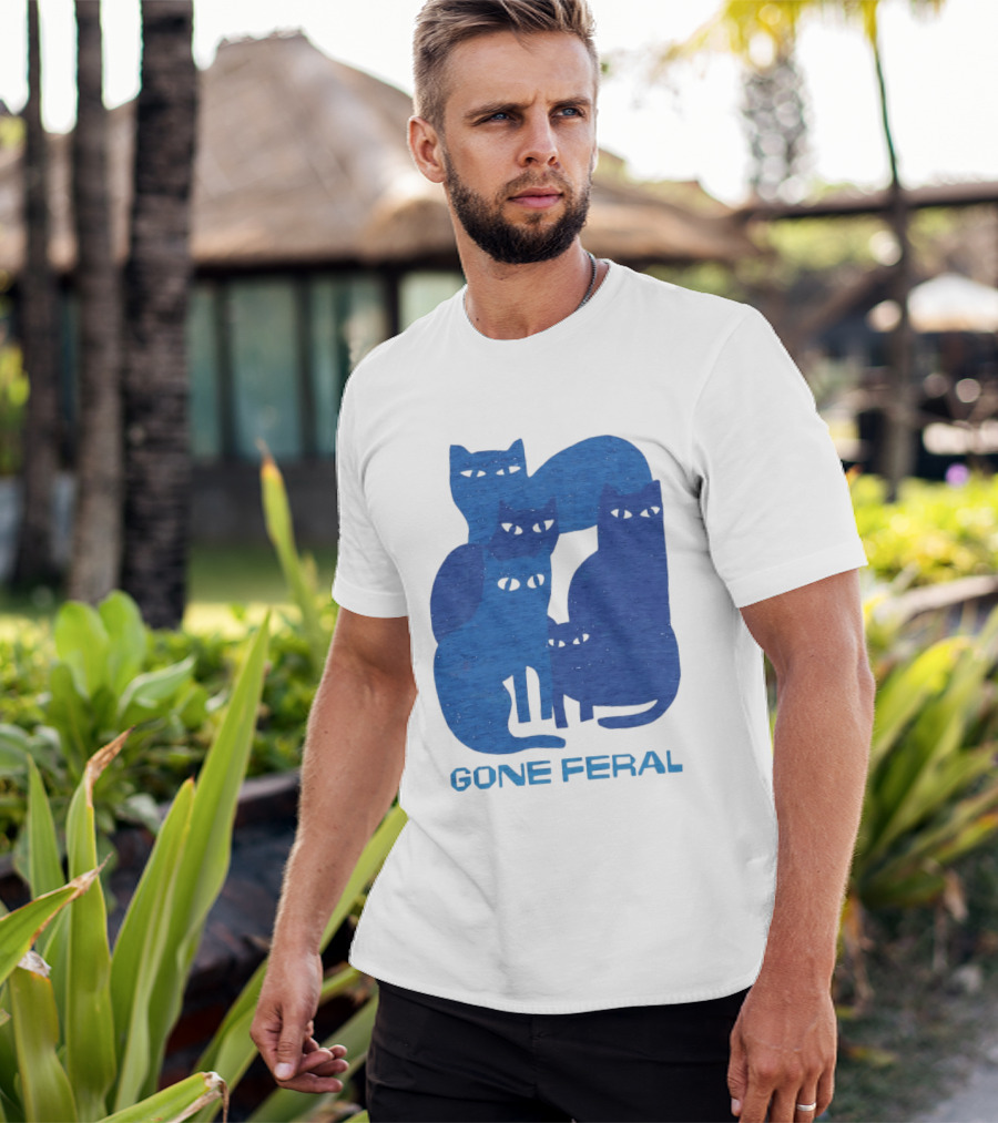 Gone Feral Cats Group T-Shirt