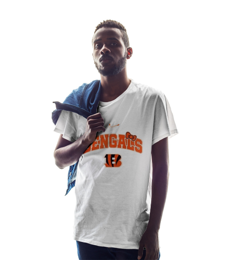 Nike Bengals Hello Kitty Bow Collaboration T-Shirt