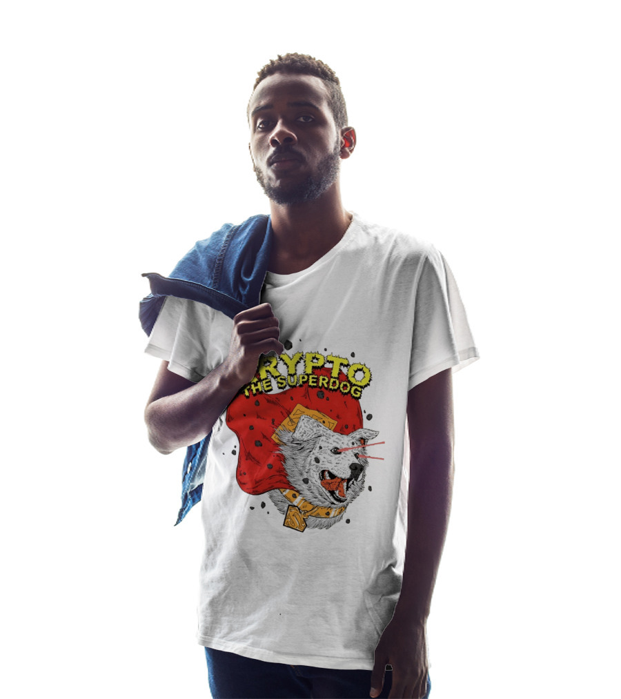 Krypto The Superdog DC Comics Superman Cape Laser Eyes T-Shirt