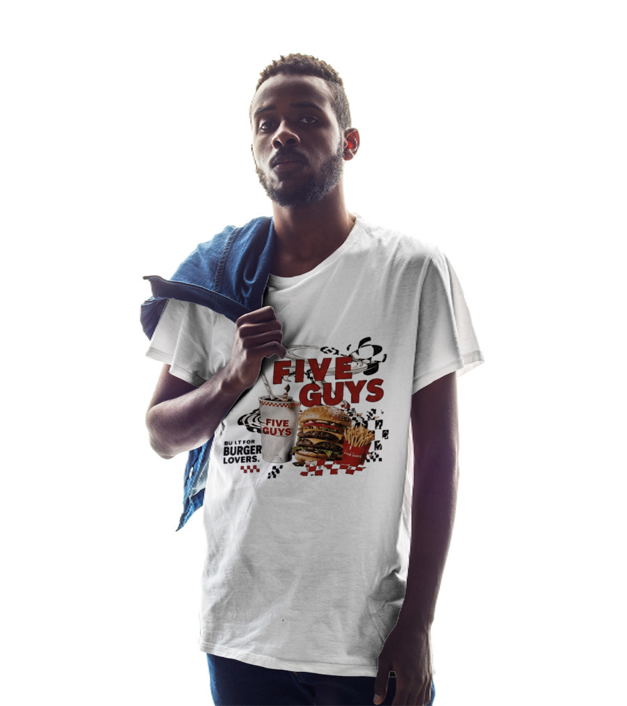 Five Guys Burger Milkshake Fries Built For Burger Lovers T-Shirt
