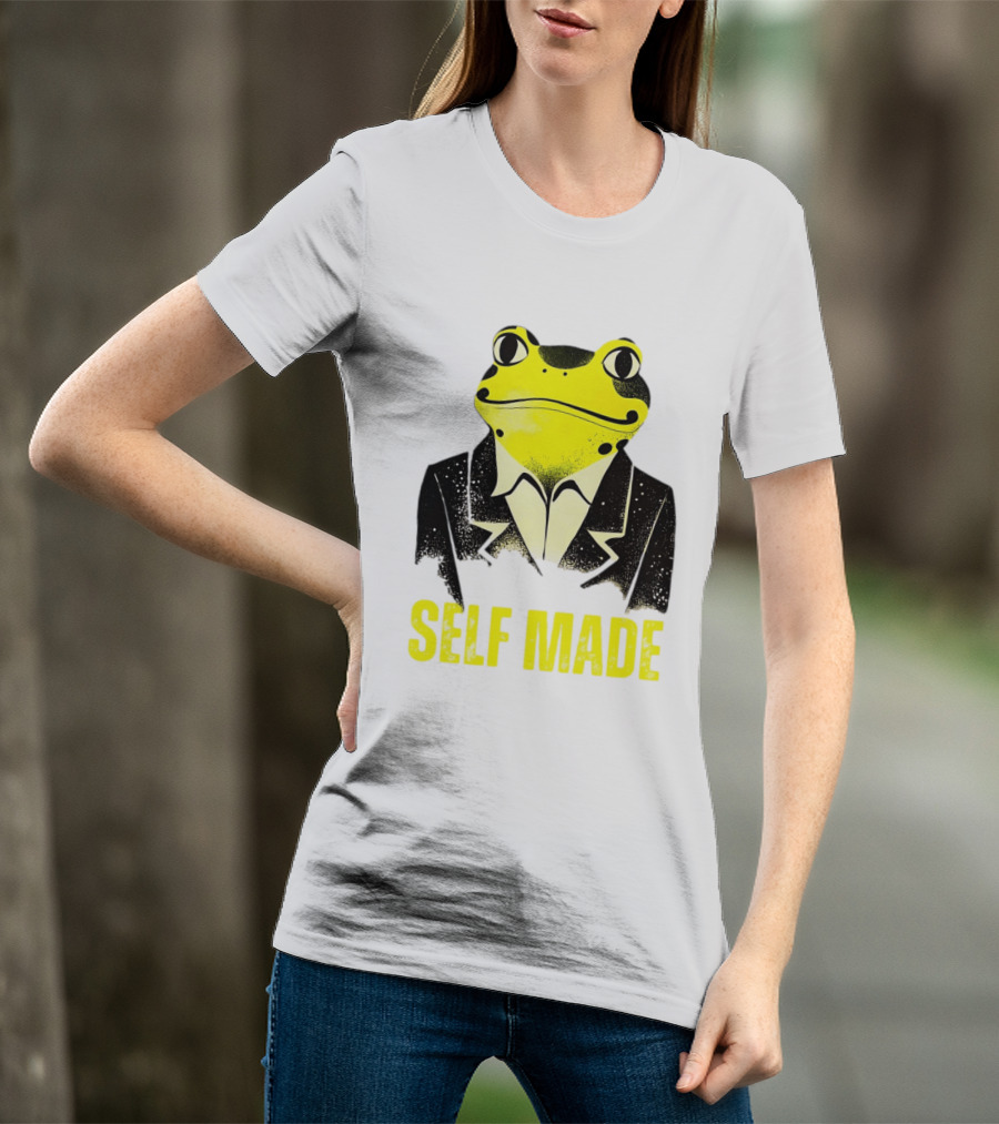 Frog In Business Suit Self Made T-Shirt