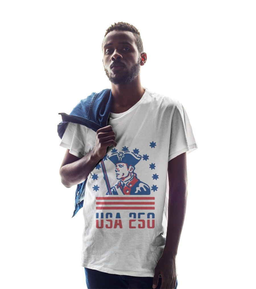 USA 250 American Revolutionary War Soldier Stars And Stripes T-Shirt