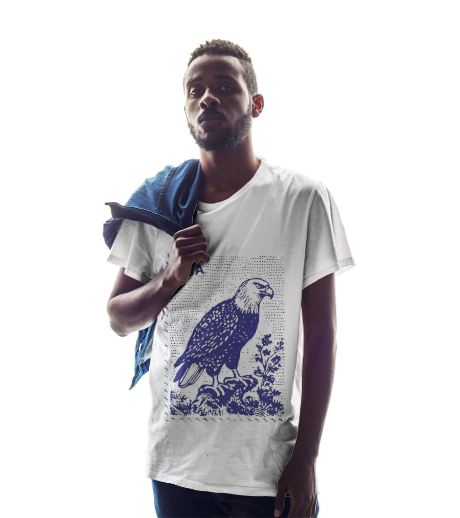 USA Bald Eagle Stamp Patriotic T-Shirt