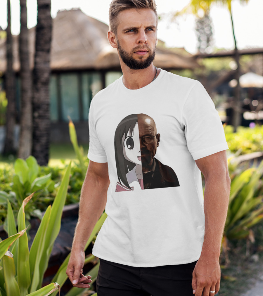 Walter White And Ayumu Kasuga Half Face Combo T-Shirt