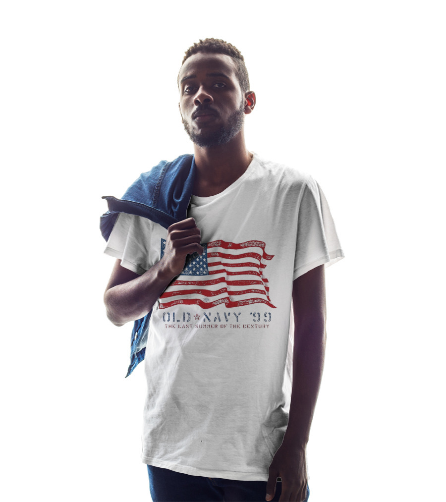 Old Navy 99 American Flag The Last Summer Of The Century T-Shirt