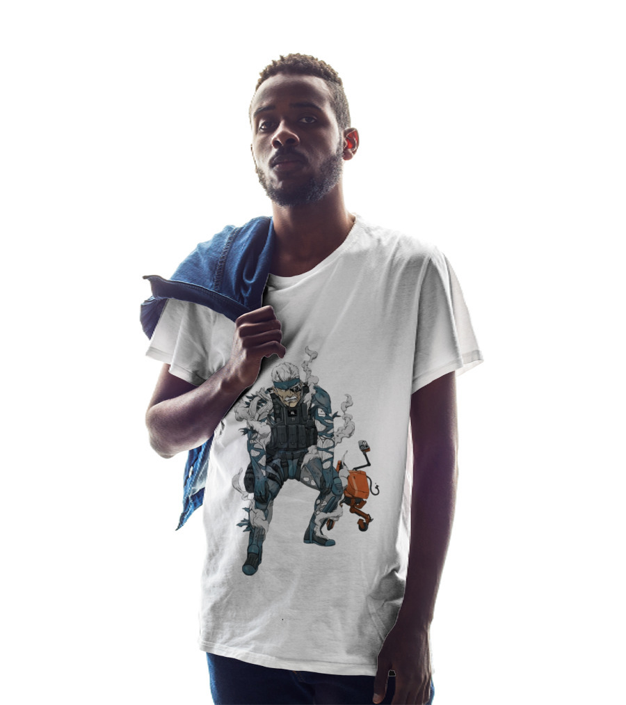 Metal Gear Solid Old Snake Konami Stealth Action Duo T-Shirt