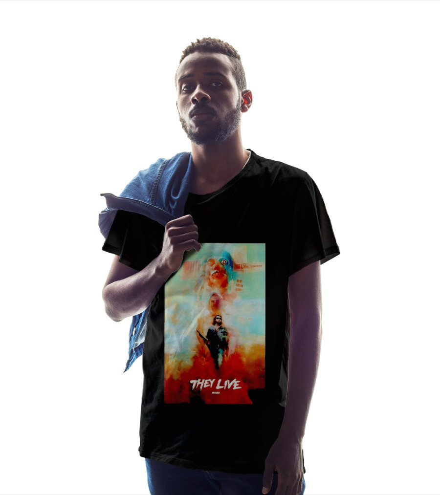 They Live John Nada Sci Fi Surreal Movie Film T-Shirt