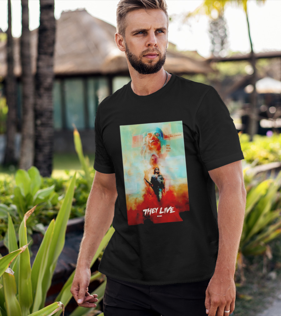 They Live John Nada Sci Fi Surreal Movie Film T-Shirt
