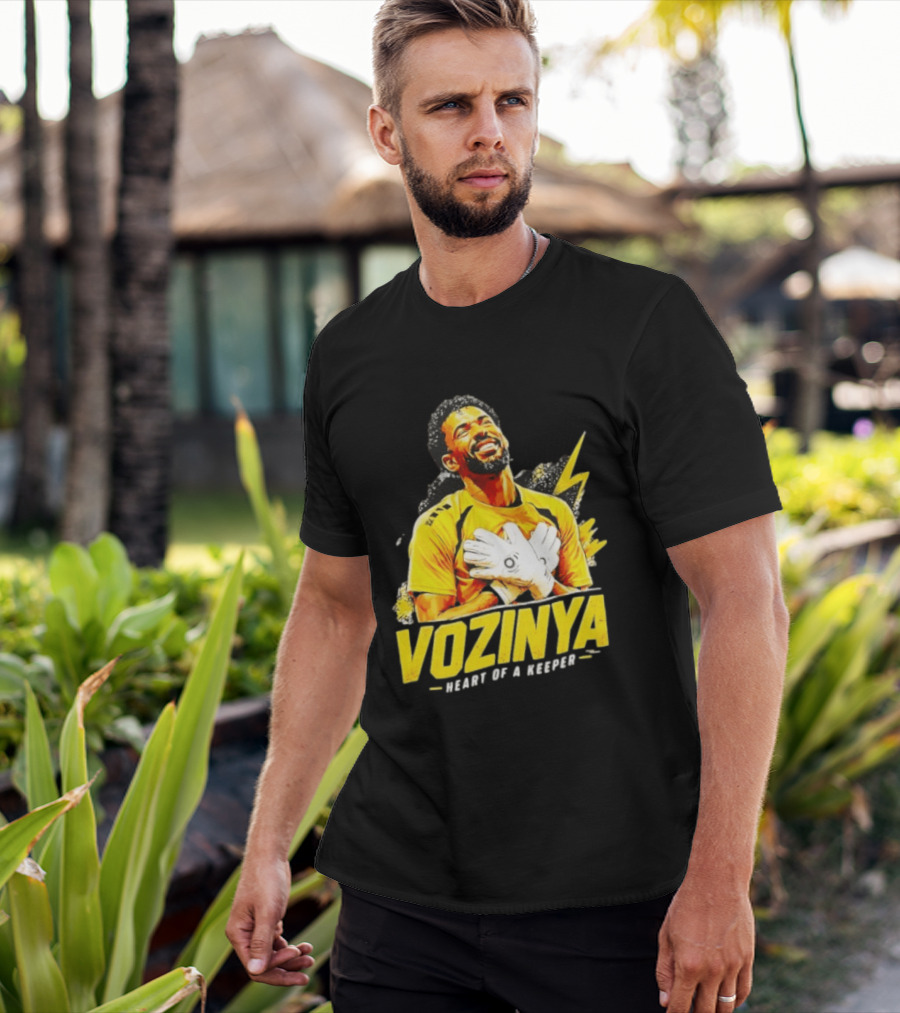 Vozinya Heart Of A Keeper Cape Verde Football Goalkeeper T-Shirt