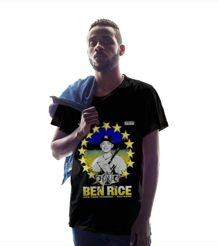 Ben Rice New York Yankees All Star Baseball Player MLB Stars T-Shirt