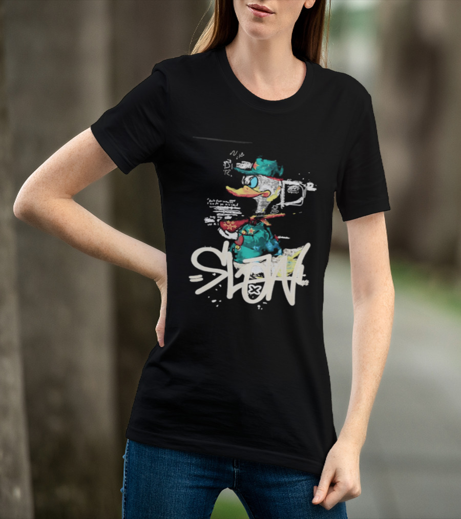 Donald Duck Soldier Streetwear DR D2 Fashion T-Shirt