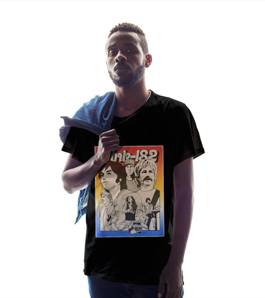 Blink 182 Band Members Pop Punk Collage T-Shirt