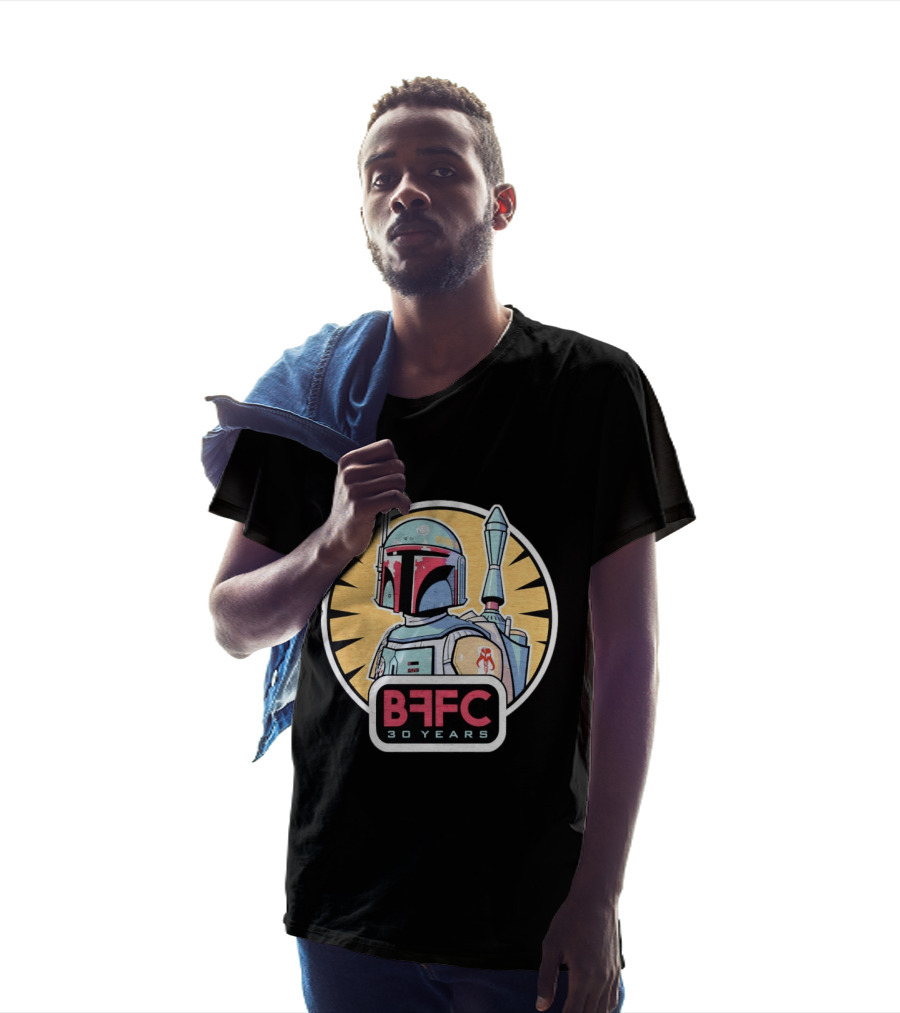 Boba Fett Mandalorian Armor BFFC 30 Years T-Shirt