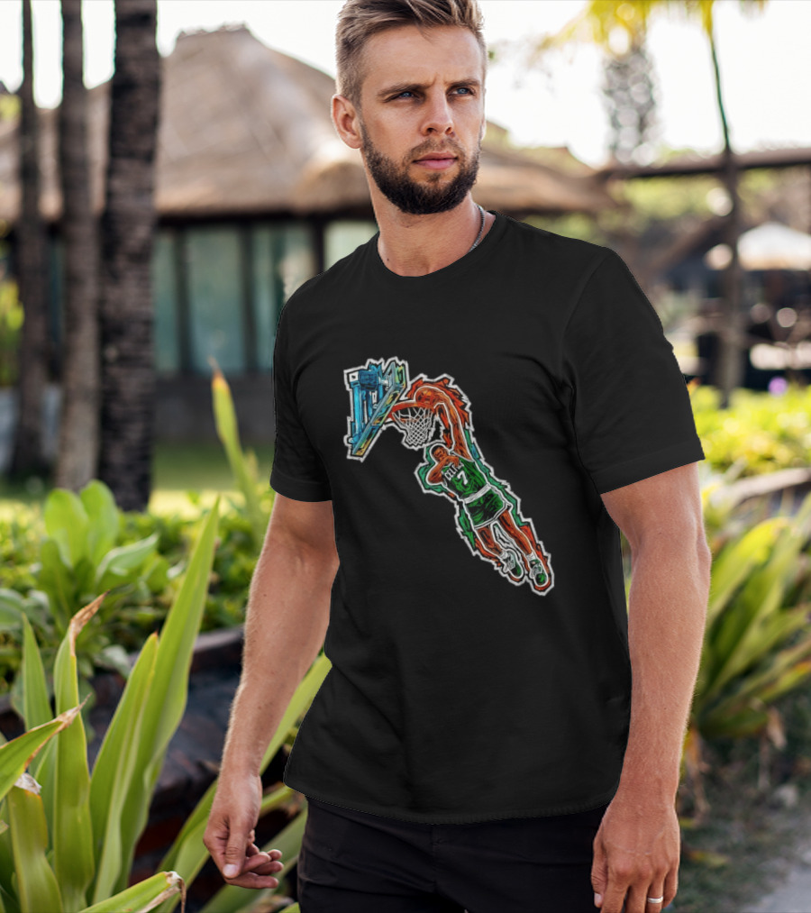 Jaylen Brown Celtics Dunk NBA Basketball 7 T-Shirt