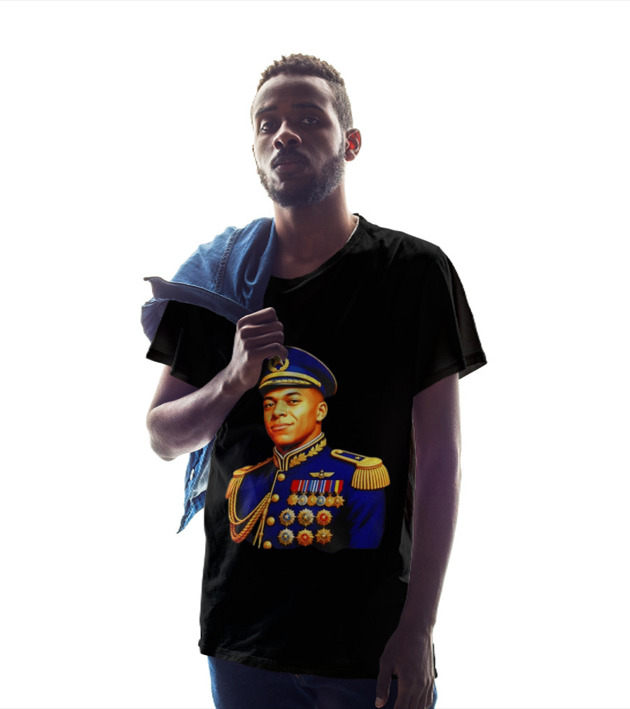 Kylian Mbappe Dictator Paris Saint Germain Military Uniform T-Shirt