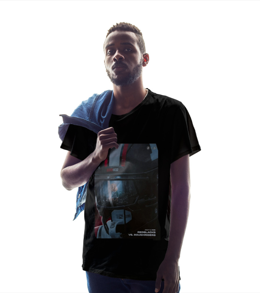Redblacks Vs Roughriders July 3 2026 The Stadium To Rouge Noir T-Shirt