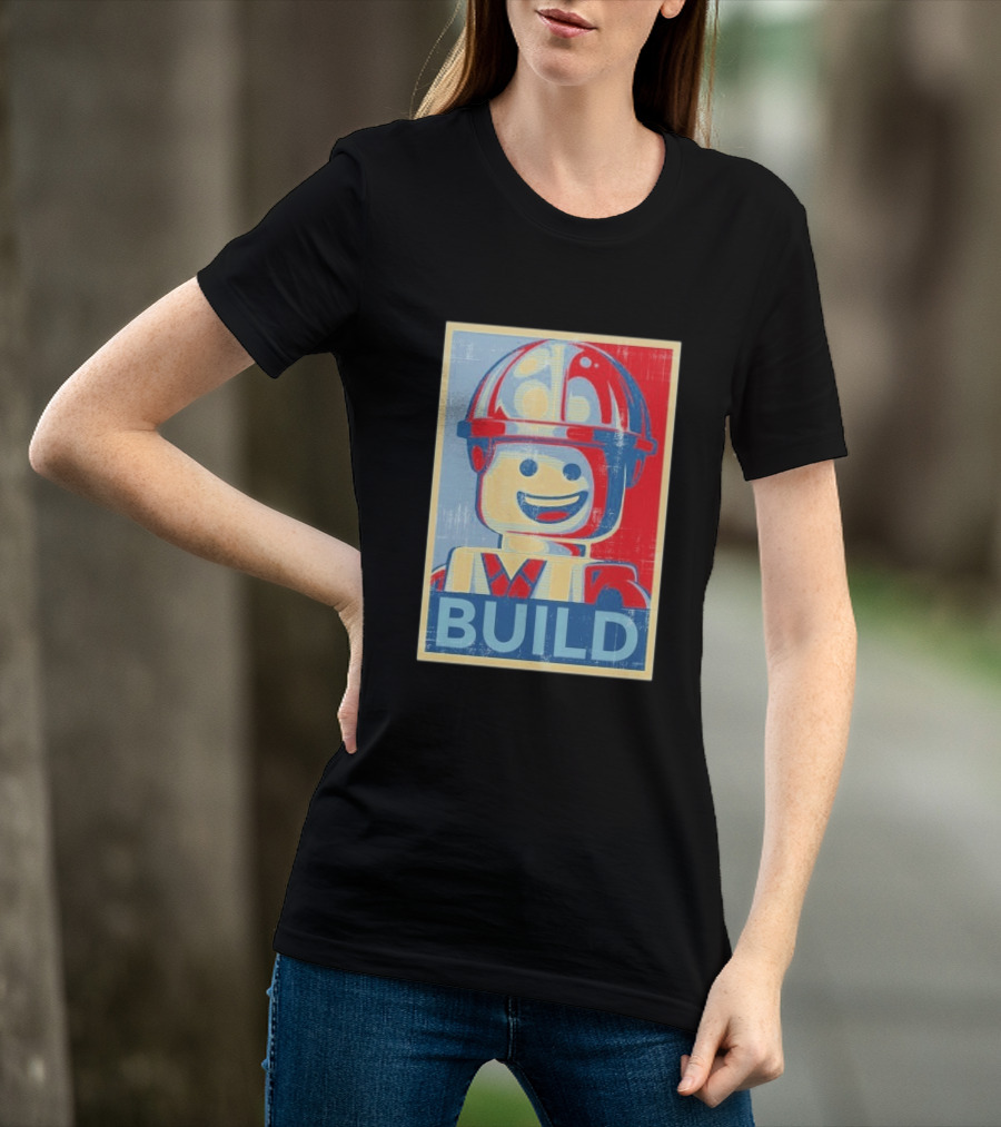 Lego Minifigure Build Distressed T-Shirt