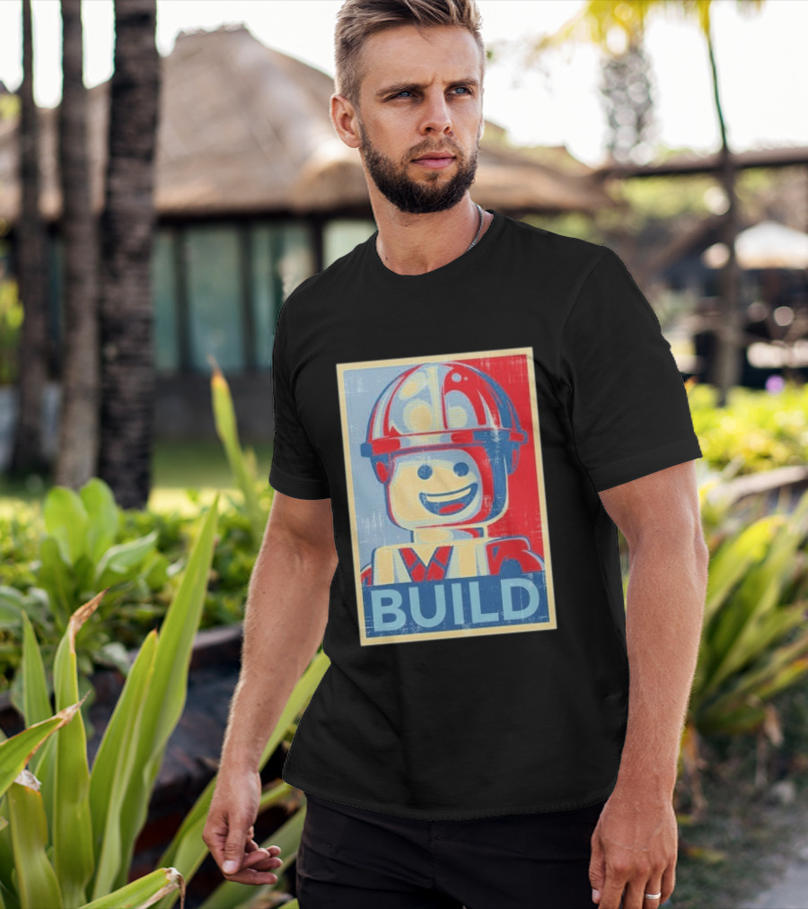 Lego Minifigure Build Distressed T-Shirt