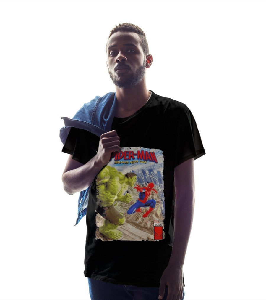 Spider Man Brand New Day Marvel 2026 Spider Man Vs Hulk Epic Showdown T-Shirt
