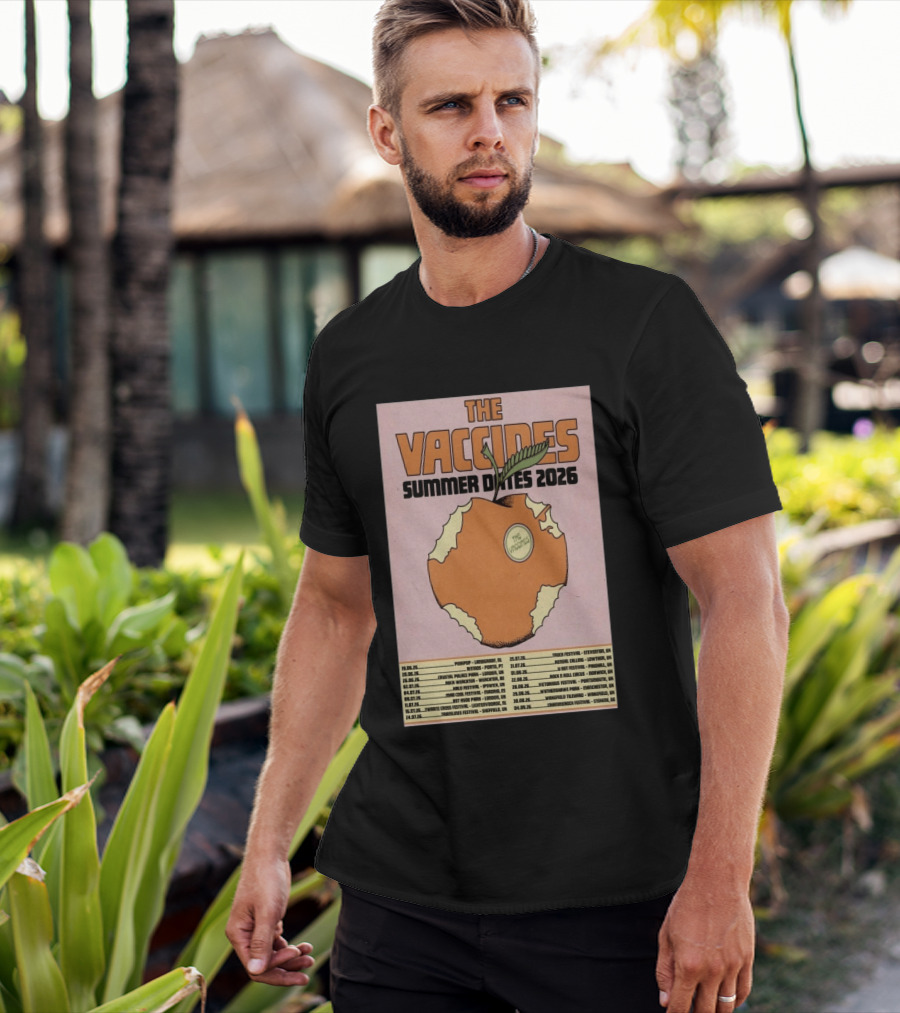 The Vaccines Summer Dates 2026 Tour UK And Europe Concert Schedule T-Shirt