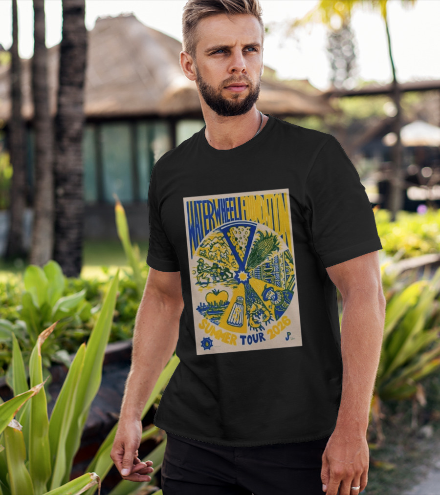 WaterWheel Foundation Summer Tour 2026 Salt Shaker Apple Corn T-Shirt
