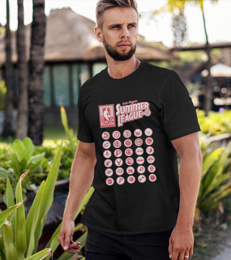 Las Vegas Summer League NBA Team Logos Collection T-Shirt