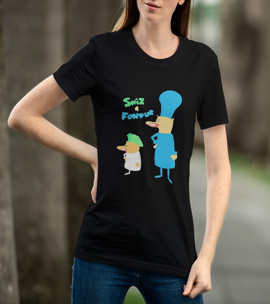 Sniz And Fondue Characters From Nickelodeon 90s Cartoon Series T-Shirt