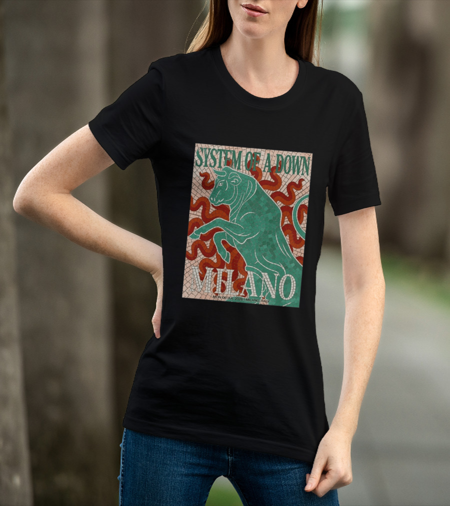 System Of A Down Milano Italy 6 July 2026 Exclusive Pop Up Shop T-Shirt