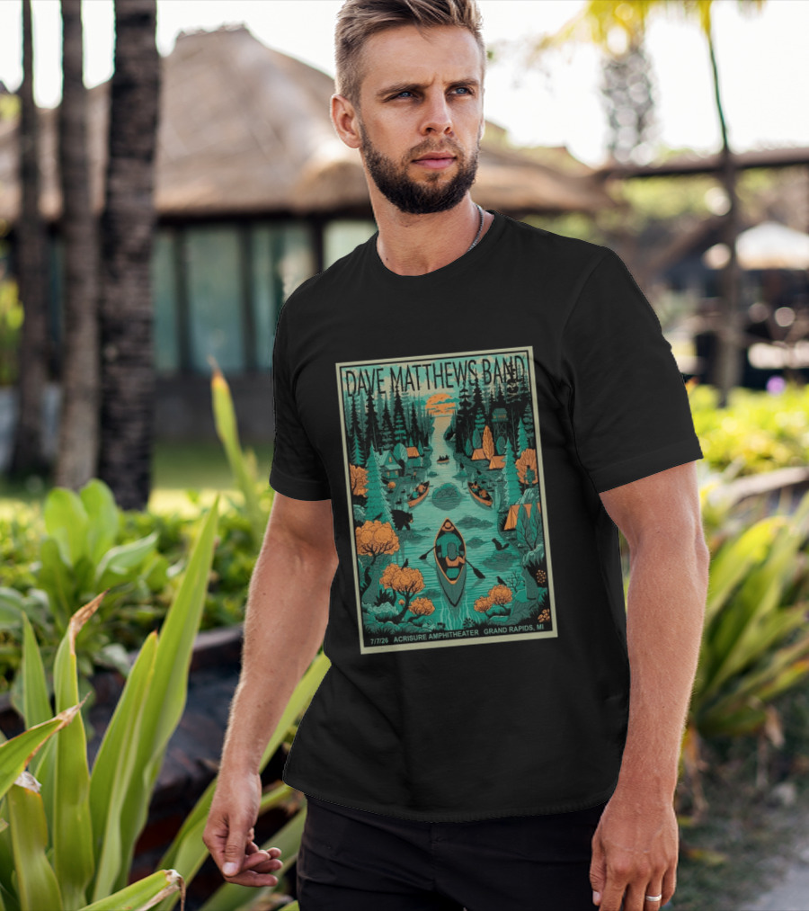 Dave Matthews Band Jul 7 2026 Acrisure Amphitheater In Grand Rapids MI T-Shirt