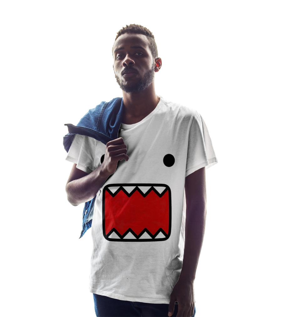 Domo Kun Face Expression With Red Teeth T-Shirt
