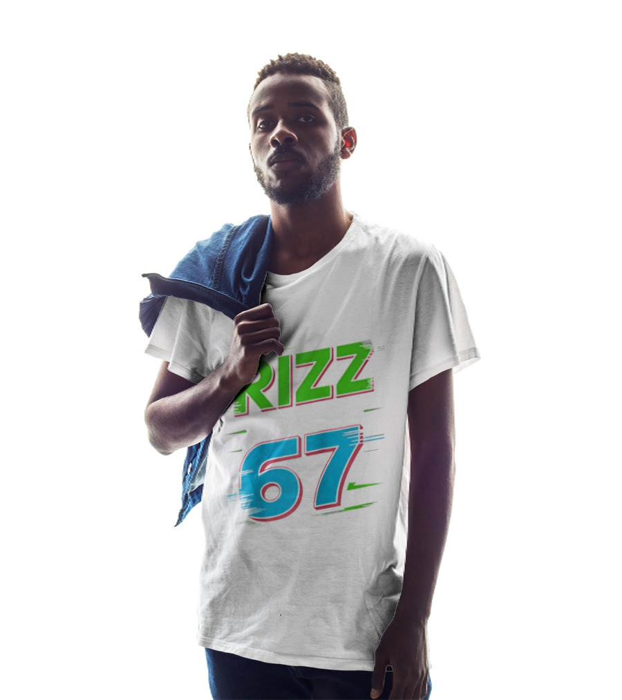 Rizz 67 Colorful Brushstroke T-Shirt