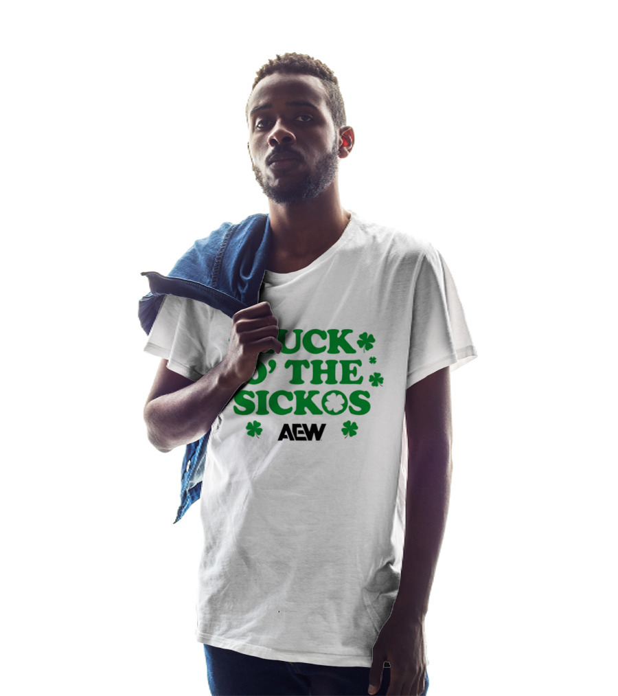 AEW Luck O' The Sickos Clover Theme All Elite Wrestling T-Shirt