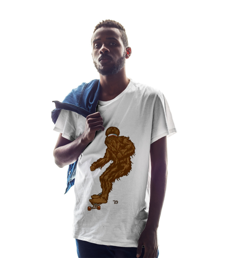 Ames Bros Skater Bigfoot Sasquatch Skateboard Legend T-Shirt