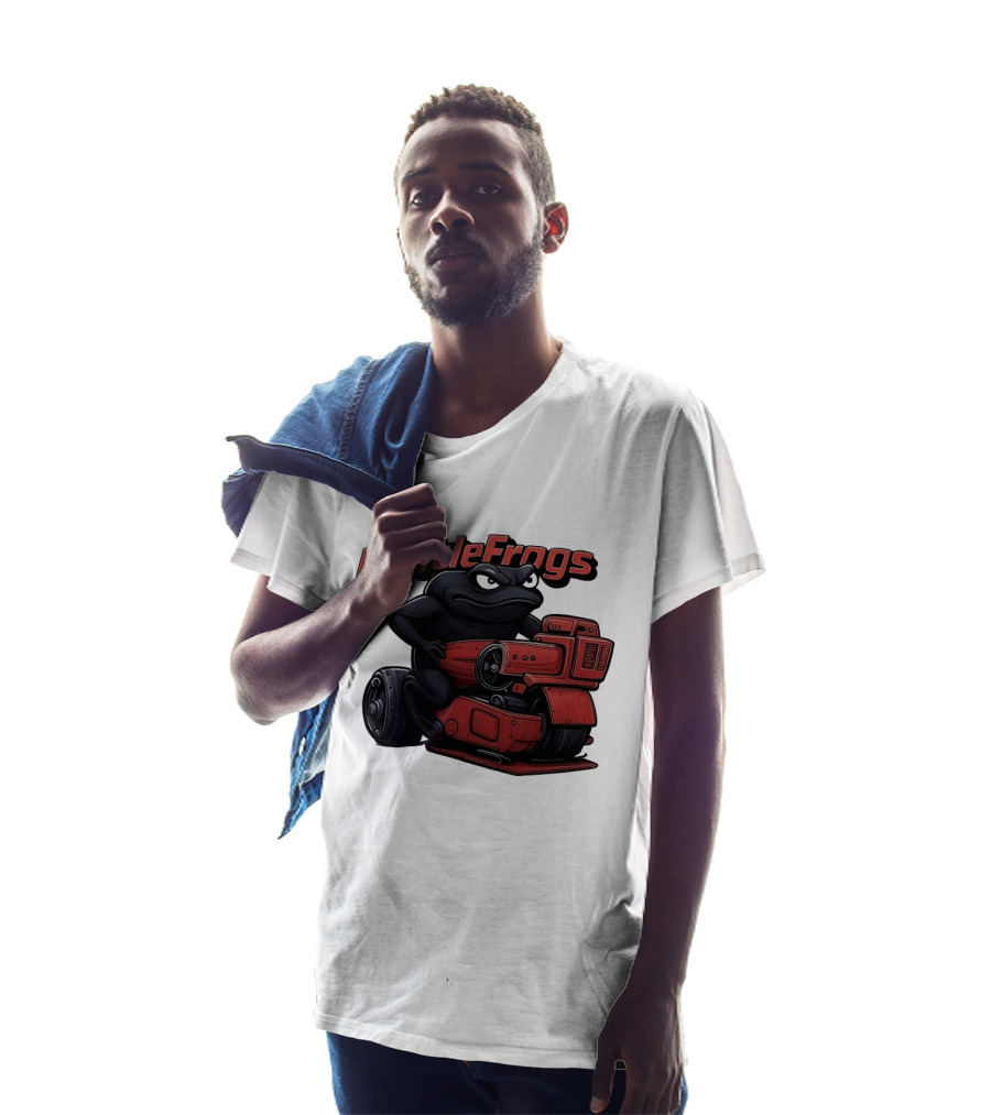 BattleFrogs Frog Riding Red Motorcycle T-Shirt