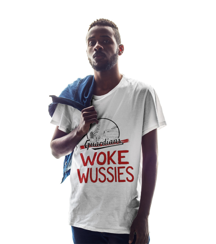 Cleveland Guardians Woke Wussies Baseball City Skyline T-Shirt