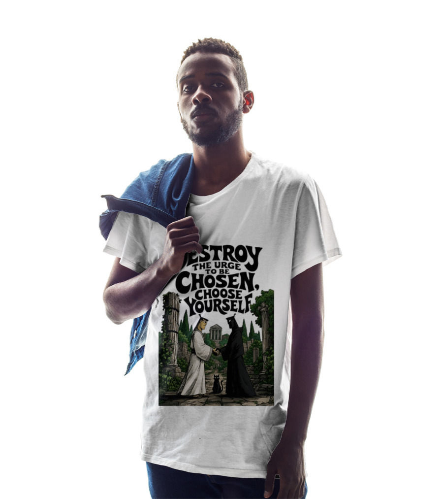 Destroy The Urge To Be Chosen Choose Yourself Samurai Jack Ancient Ruins Scene T-Shirt