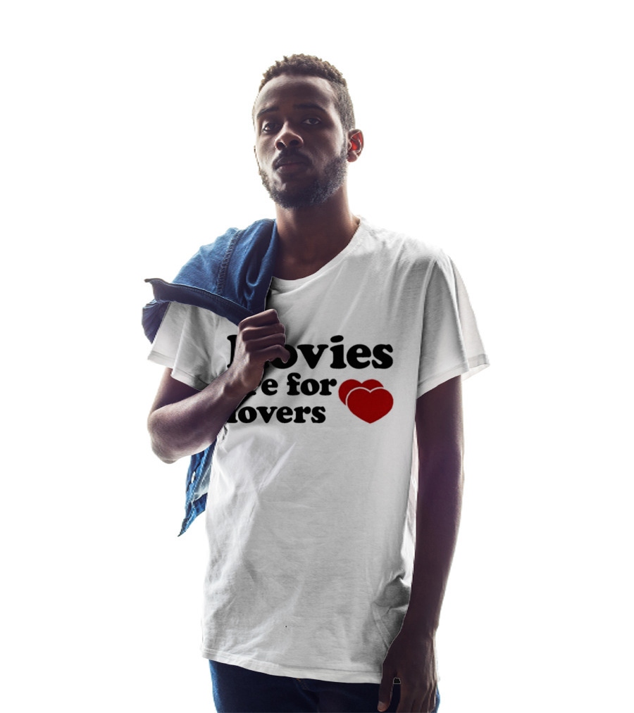 Movies Are For Lovers Red Hearts T-Shirt