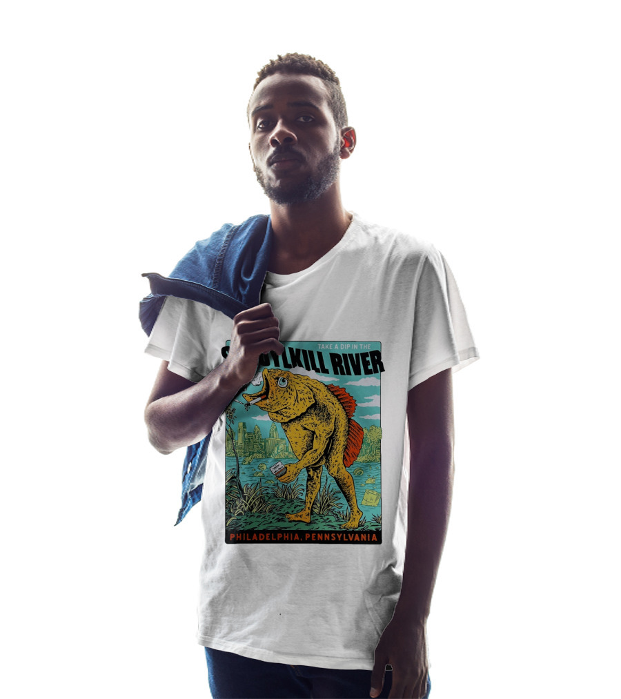 Take A Dip In The Schuylkill River Fish Philadelphia Pennsylvania T-Shirt