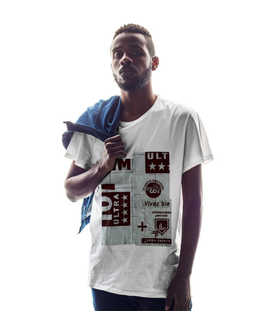 MM ULTRA Planete Protegee Moins De CO2 Vivez Bien Eco Friendly T-Shirt
