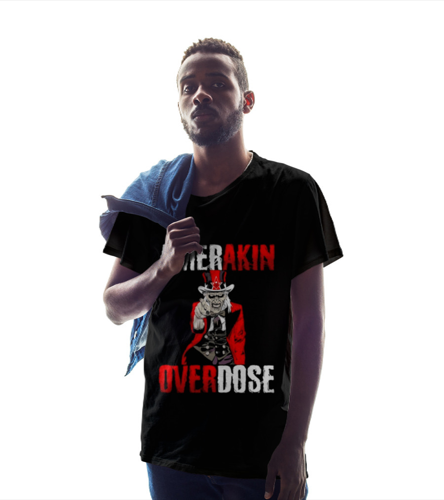 Amerakin Overdose Uncle Sam Horror Industrial Metal T-Shirt