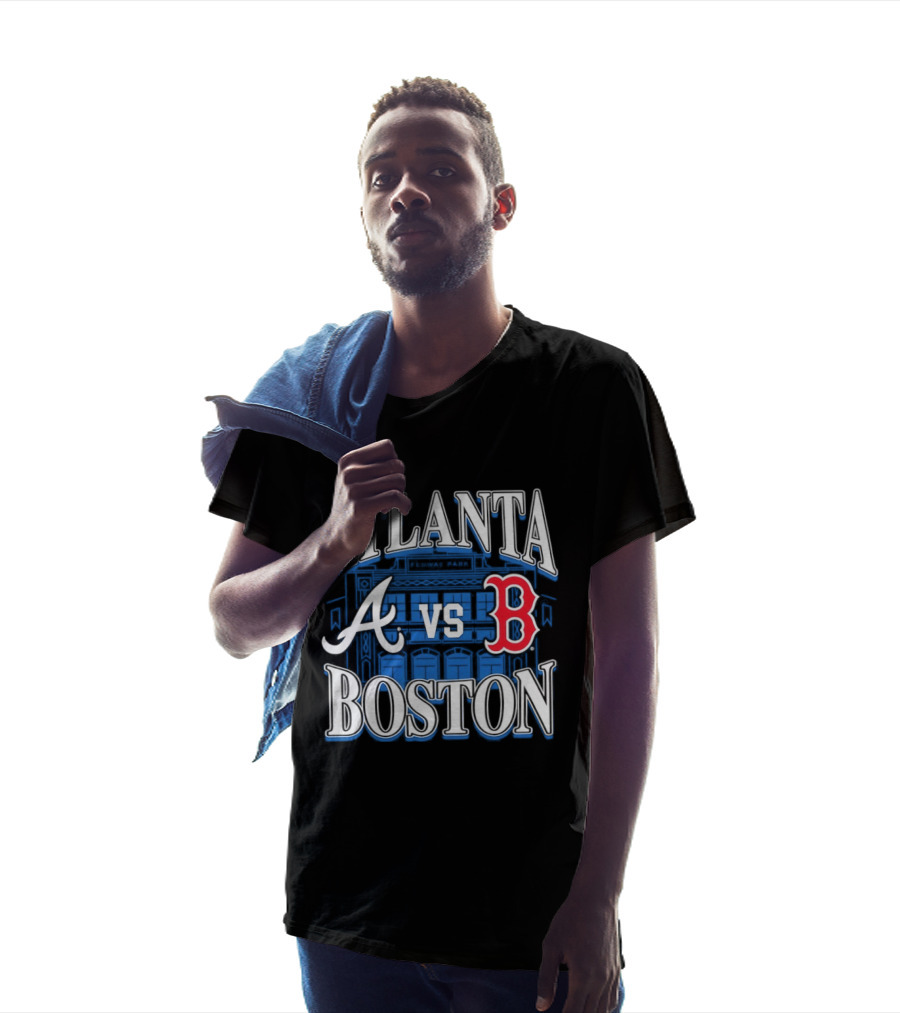 Atlanta Vs Boston Braves Red Sox Fenway Park MLB Baseball T-Shirt