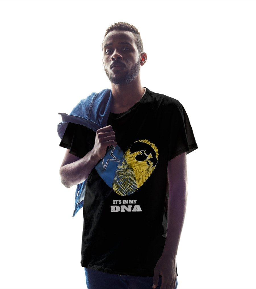 Dallas Cowboys Iowa Hawkeyes Fingerprint It's In My DNA T-Shirt