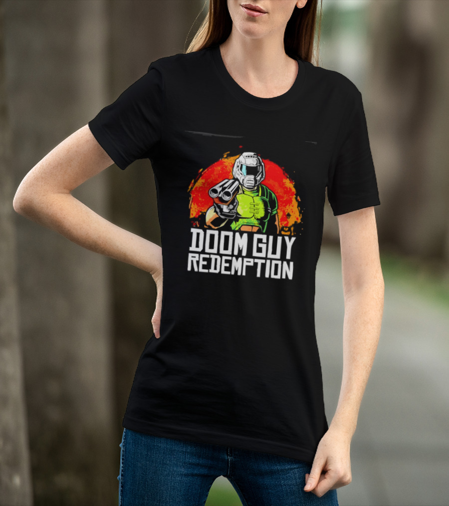 Doom Guy Redemption Video Game FPS Gaming Action T-Shirt